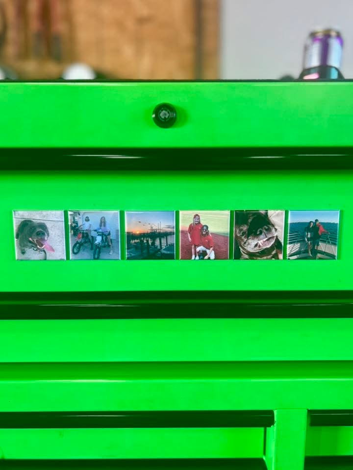 CUSTOM PHOTO MAGNETS - Set of 9